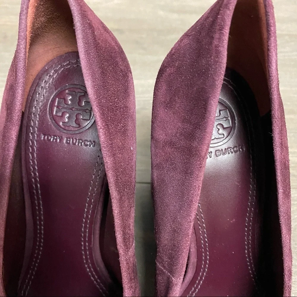 Tory Burch | Lucia Suede Chunky Heel Pumps Fig 7
